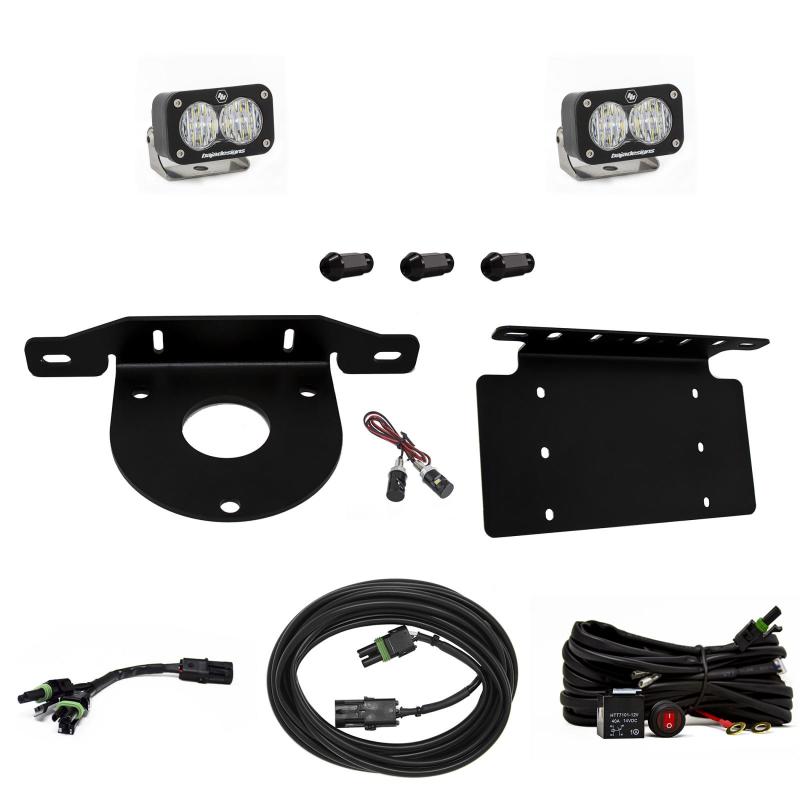 BAJA DESIGNS 2021+ Ford Bronco Dual S2 Sport W/C Reverse Kit w/Lic Plate