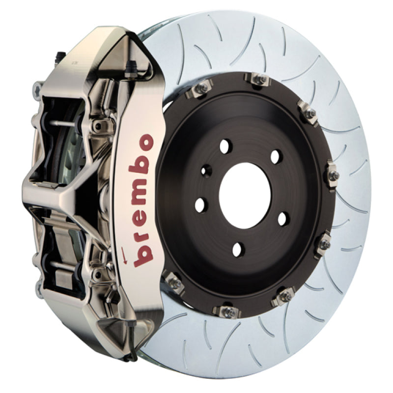 BREMBO 10-15 Camaro SS/12-15 Camaro ZL1 Fr GTR BBK 6Pist Billet 405x34 2pc Rotor Slot Type3- Nickel