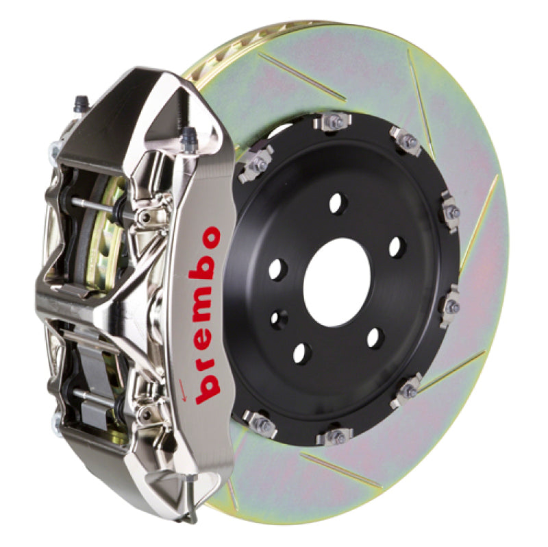 BREMBO 03-10 Viper SRT-10 Front GTR BBK 6 Piston Billet 380x34 2pc Rotor Slotted Type1 - Nickel