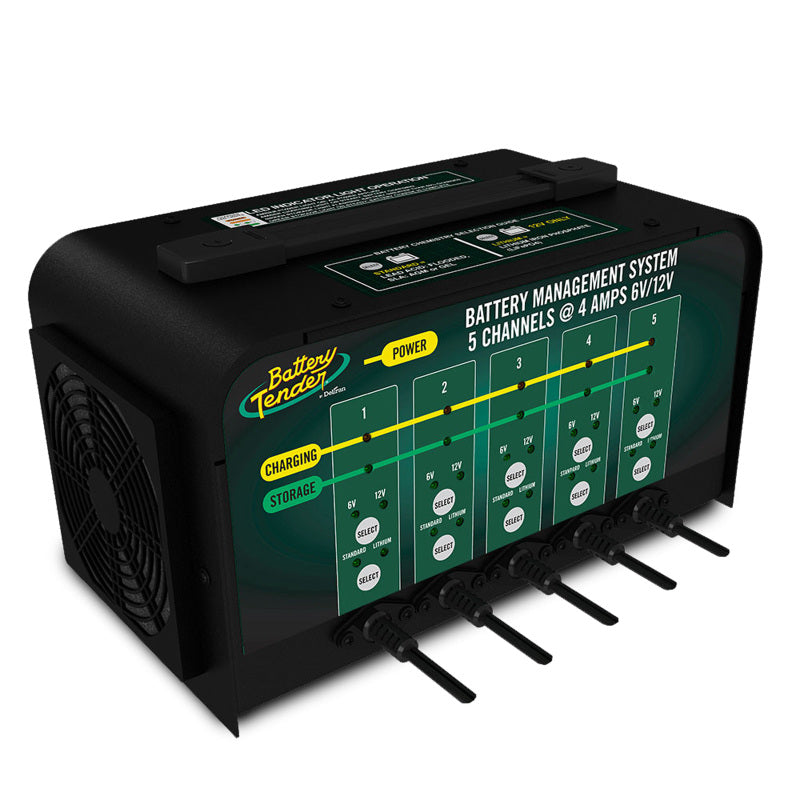 BATTERY TENDER 5 Bank 6V/12V 4AMP Selectable Battery Charger