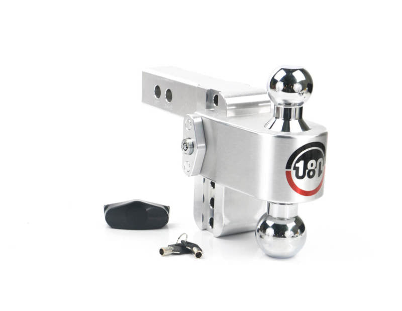 WEIGH SAFE 180 Hitch 4in Drop Hitch & 2in Shank (10K/12.5K GTWR) - Aluminum