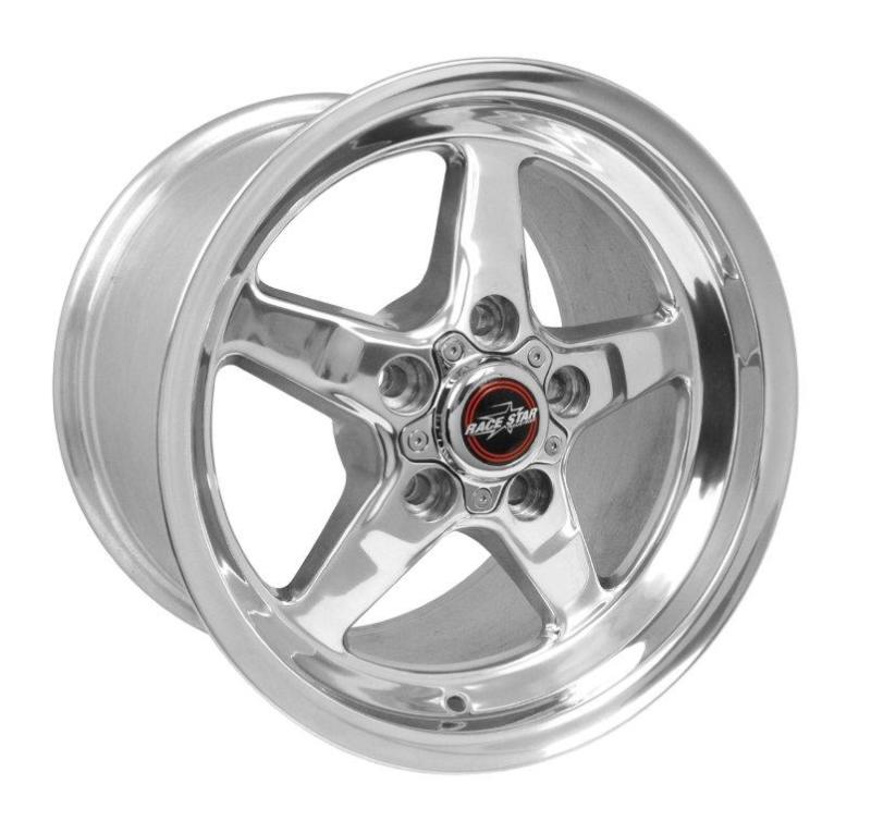 RACE STAR 92 Drag Star 15x10.00 5x4.75bc 7.25bs Direct Drill Polished Wheel