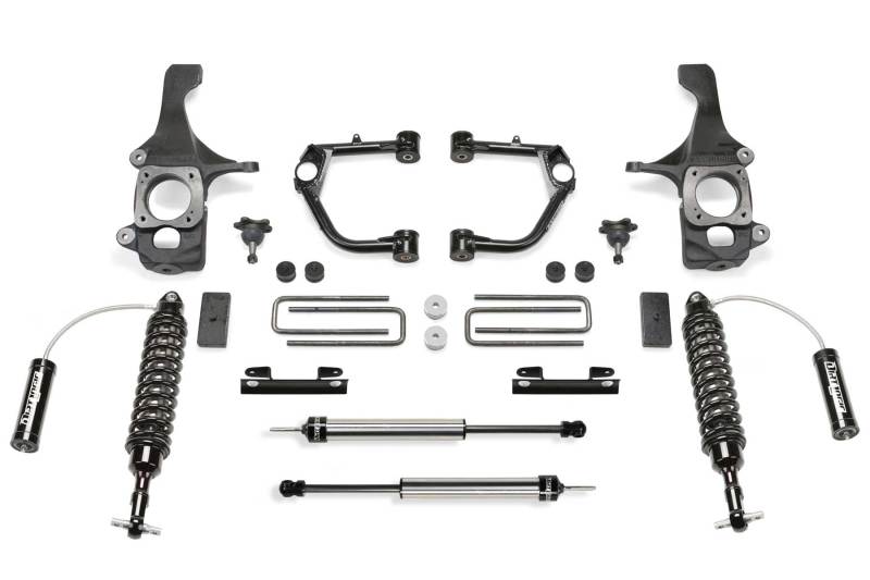 FABTECH 16-21 Toyota Tundra 2WD/4WD 4in UCA Kit w/Bjs & Dlss 2.5C/O Resi & Rr Dlss