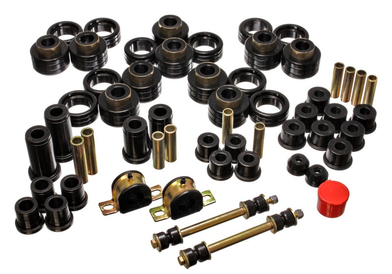 ENERGY SUSPENSION 95-97 Chevy Tahoe / GMC Denali 4WD Black Hyper-flex Master Bushing Set