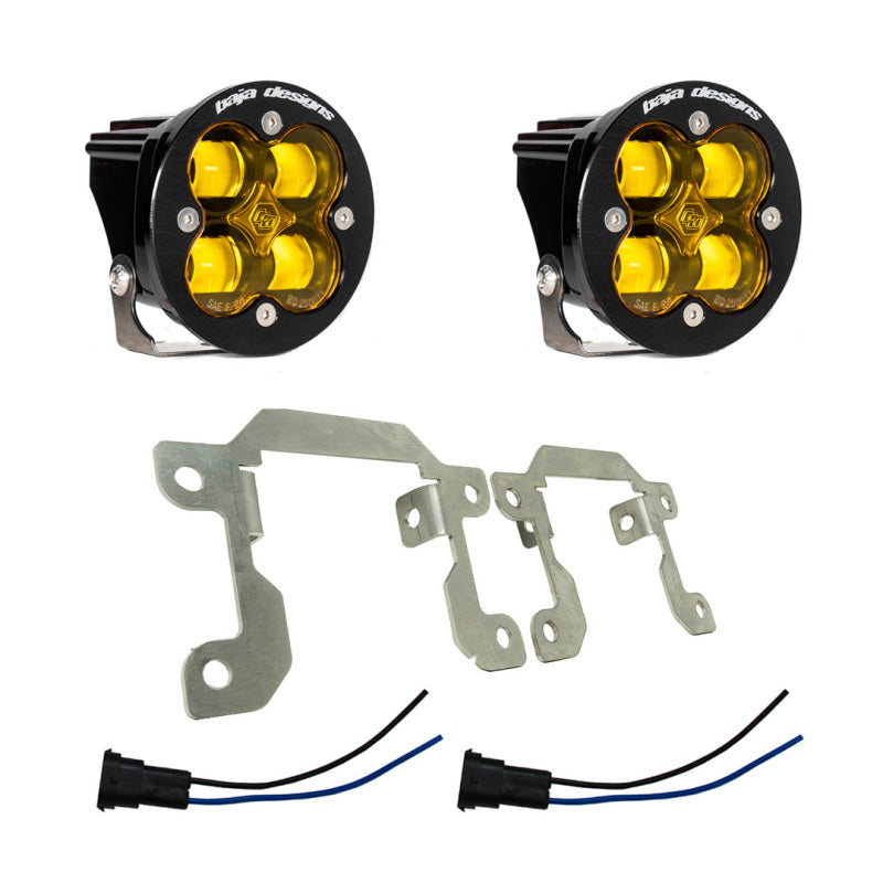 BAJA DESIGNS Ford/Subaru SAE Squadron Fog Light Pocket Kit - Amber