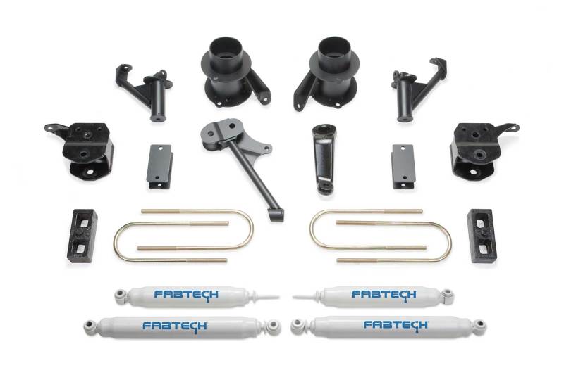 FABTECH 13-18 Ram 3500 4WD w/Factory Radius Arms 5in Basic System w/Perf. Shocks