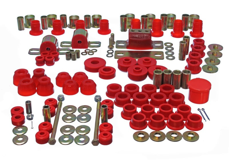 ENERGY SUSPENSION 63-82 Chevrolet Corvette Red Hyper-flex Master Bushing Set