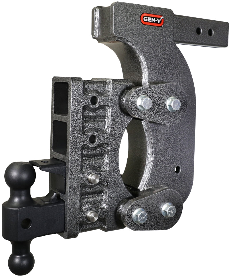 Gen-Y The Boss Torsion-Flex 2.5in Receiver 15in Drop Hitch w/Dual-Ball/Pintle Lock/Stab Kit