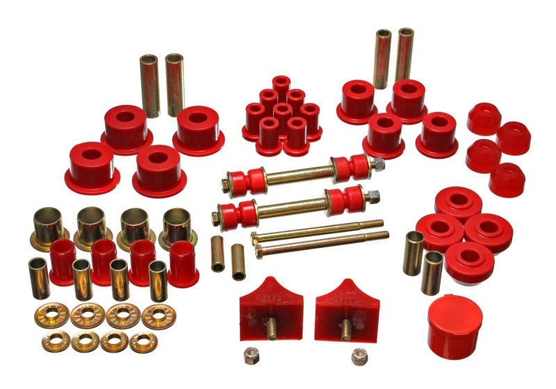 ENERGY SUSPENSION 66-76 Chrysler A Body - Dart/Demon/Duster/Valiant Red Hyper-flex Master Bushing Se