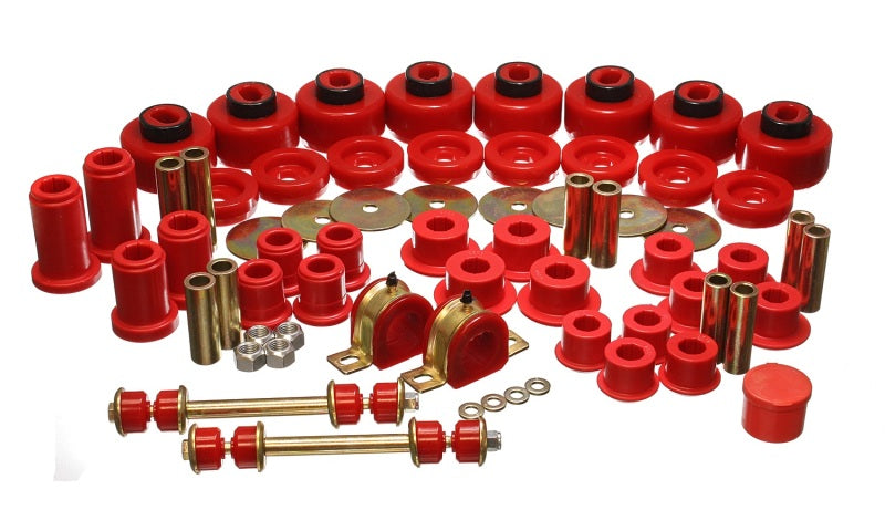 ENERGY SUSPENSION 01-06 Chevy Silverado 4WD Red Hyper-flex Master Bushing Set