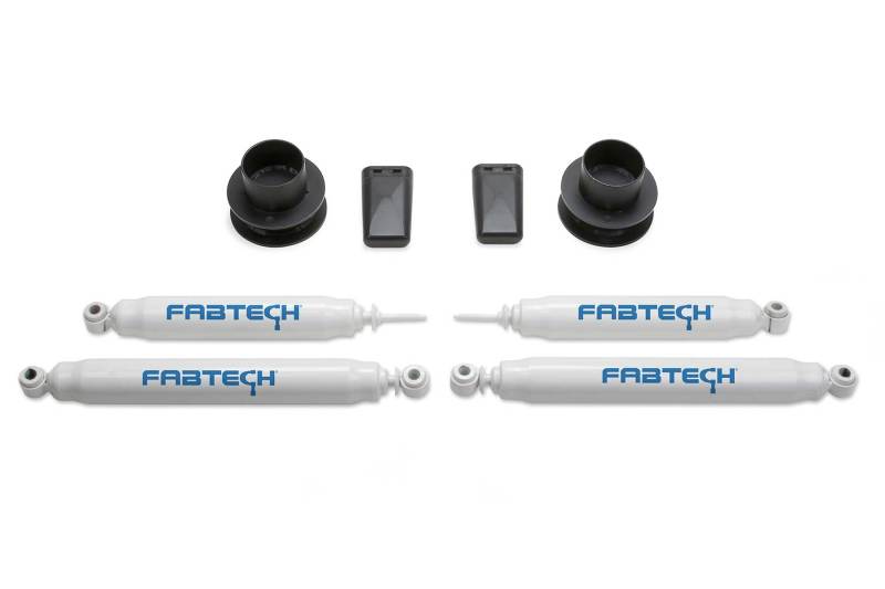 FABTECH 13-18 Ram 3500 4WD w/Factory Radius Arms 2.5in Coil Spcr Kit w/Perf Shks