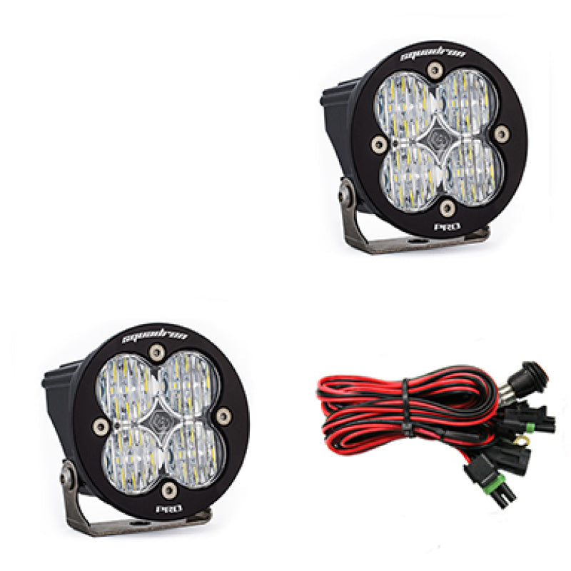 BAJA DESIGNS Squadron R Pro Wide Cornering Pair LED Light Pods - Clear