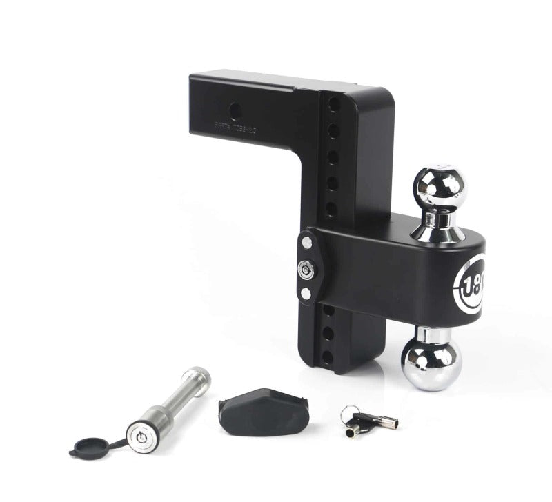 WEIGH SAFE 180 Hitch 8in Drop Hitch & 2.5in Shank (10K/18.5K GTWR) w/WS05 - Black Cerakote