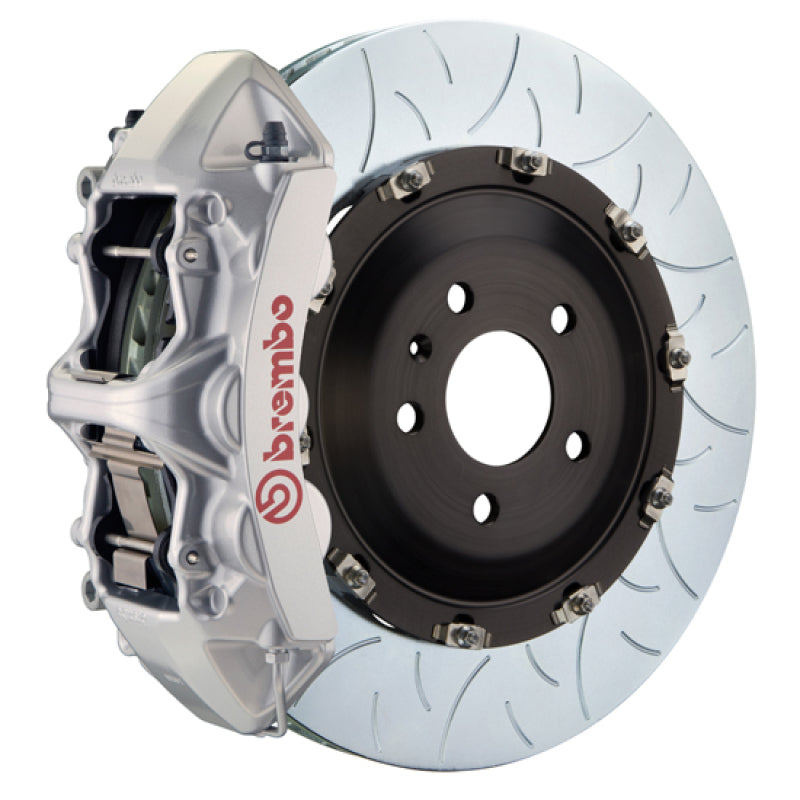 BREMBO 10-12 Range Rover Front GT BBK 6 Piston Cast 405x34 2pc Rotor Slotted Type-3-Silver