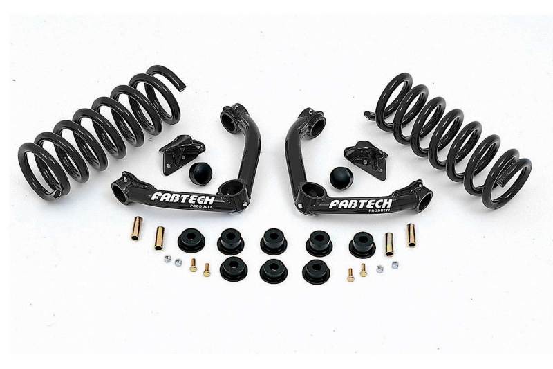 FABTECH 2.5in Perf Sys w/Perf Shks 98-08 Ford Ranger 2WD Coil Spring Front Susp w/4.0L V6