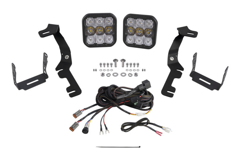 DIODE DYNAMICS Stage Series Ditch Light Kit for 2019-Present Ram SS5 - Pro White Combo