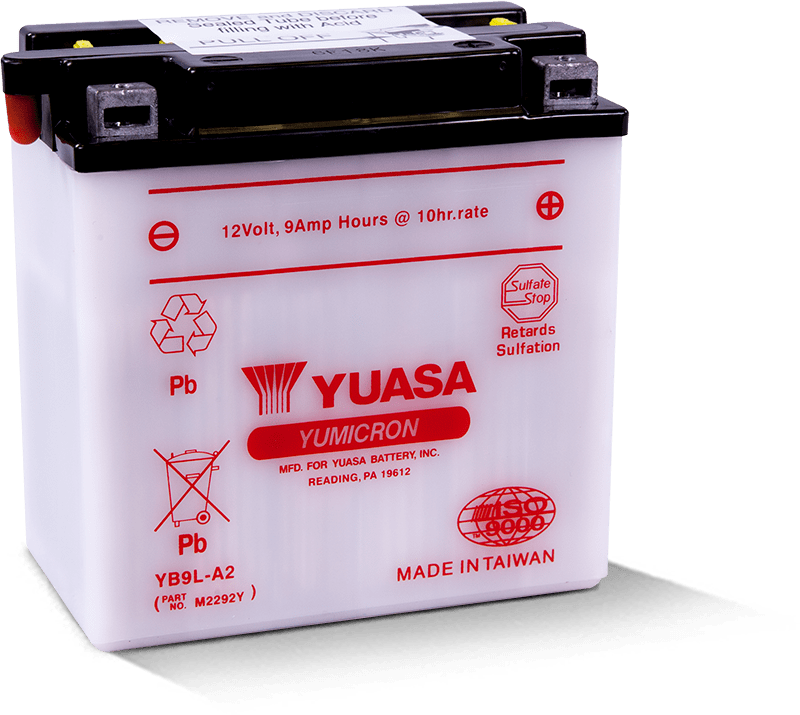 YUASA YB9L-A2 Yumicron 12 Volt Battery