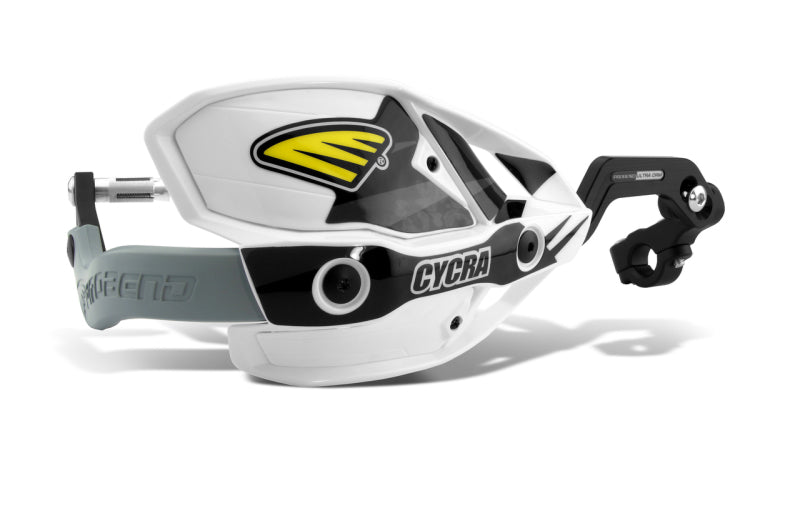 CYCRA CRM Ultra 1-1/8 in. Clamp w/White Shields/White Covers