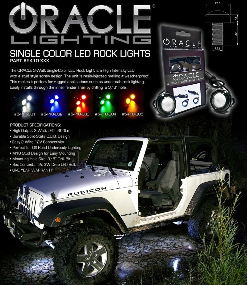 ORACLE 3W Universal Cree LED Billet Light - White NO RETURNS