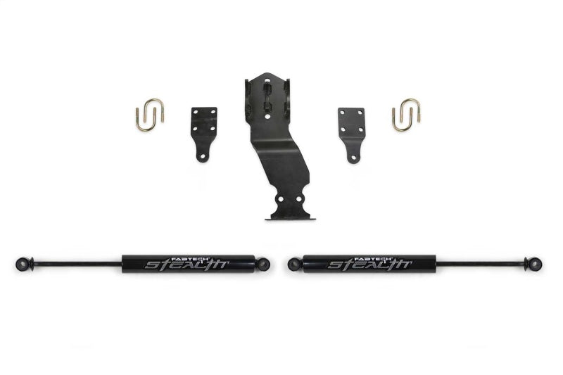 FABTECH 17-20 Ford Superduty 4WD Stealth Dual Steering Stabilizer Kit