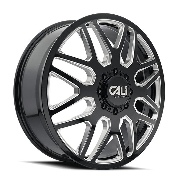 CALI OFF-ROAD INVADER DUALLY (9115D) GLOSS BLACK MILLED