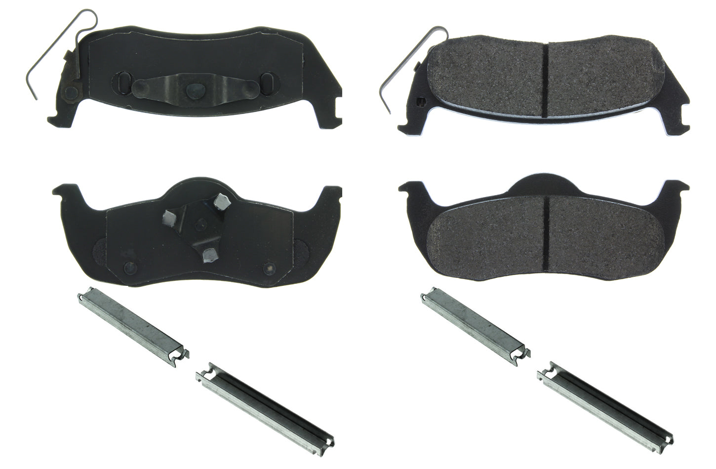 CENTRIC Posi-Quiet Extended Wear Brake Pads w/ Shims/Hardware