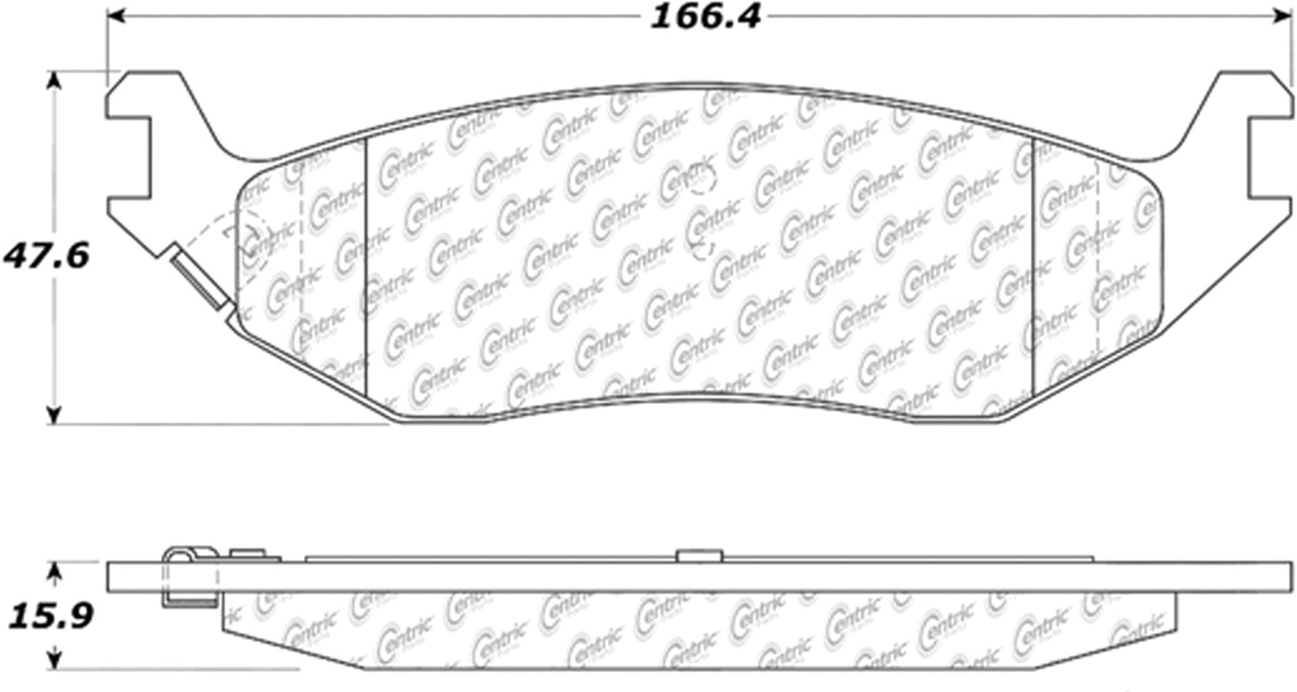 CENTRIC Fleet Performance Brake Pads with Hardware