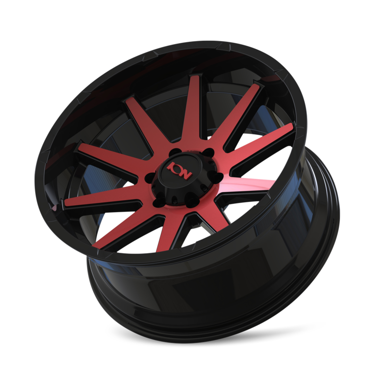 ION 143 GLOSS BLACK W/ RED MACHINED FACE