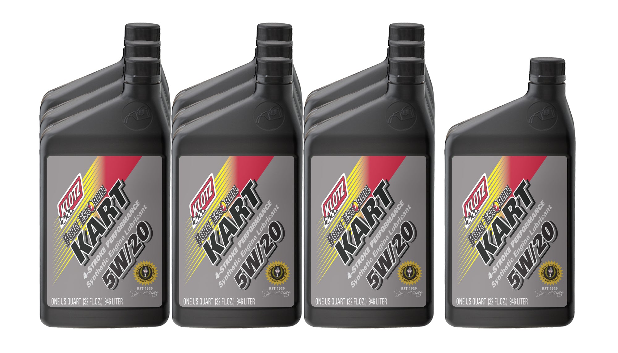 KLOTZ SYNTHETIC LUBRICANTS Pure Estorlin Kart 4 Stroke 5w20 Case 10x1Qt