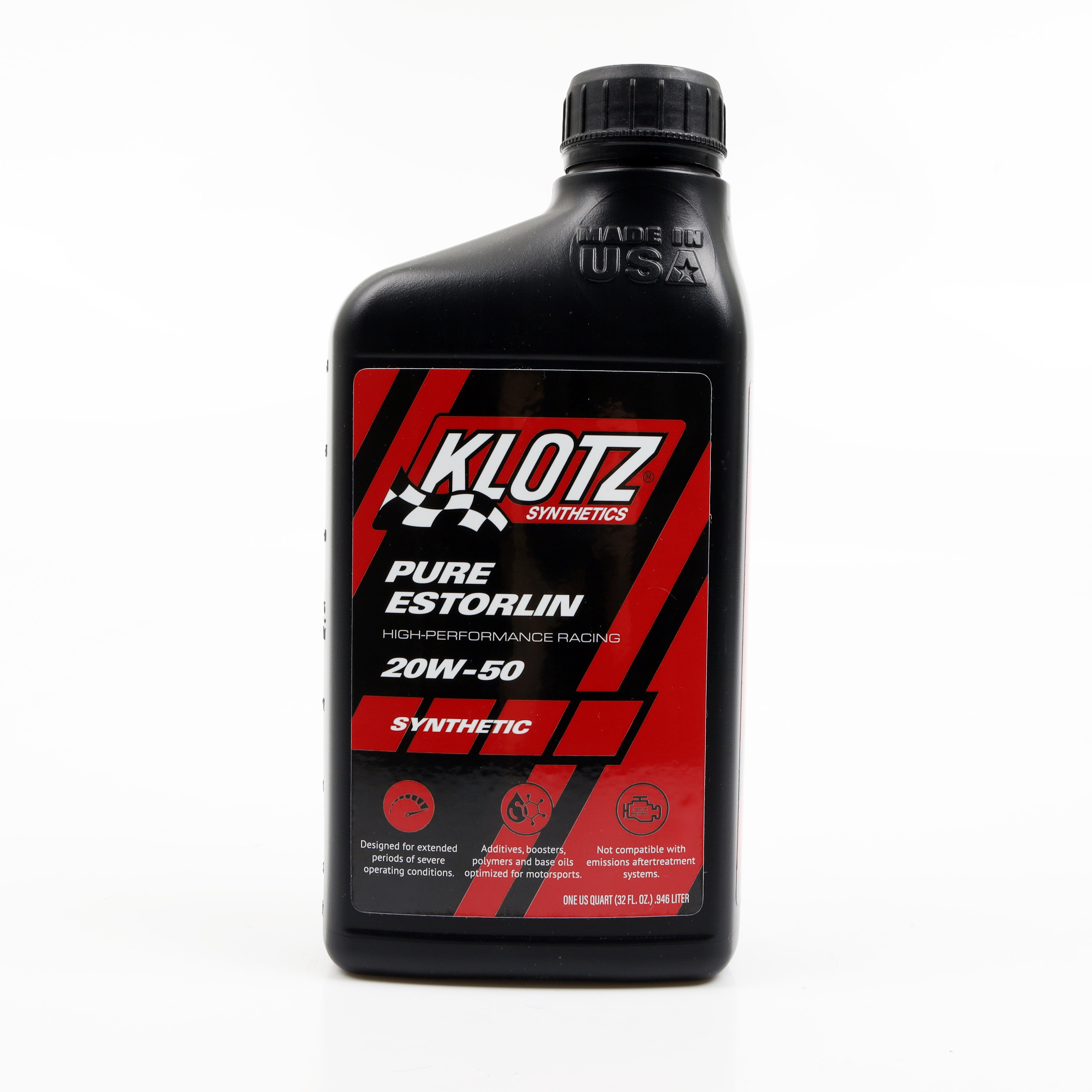 KLOTZ SYNTHETIC LUBRICANTS Pure Estorlin Synthetic Oil 20w50 1 Quart