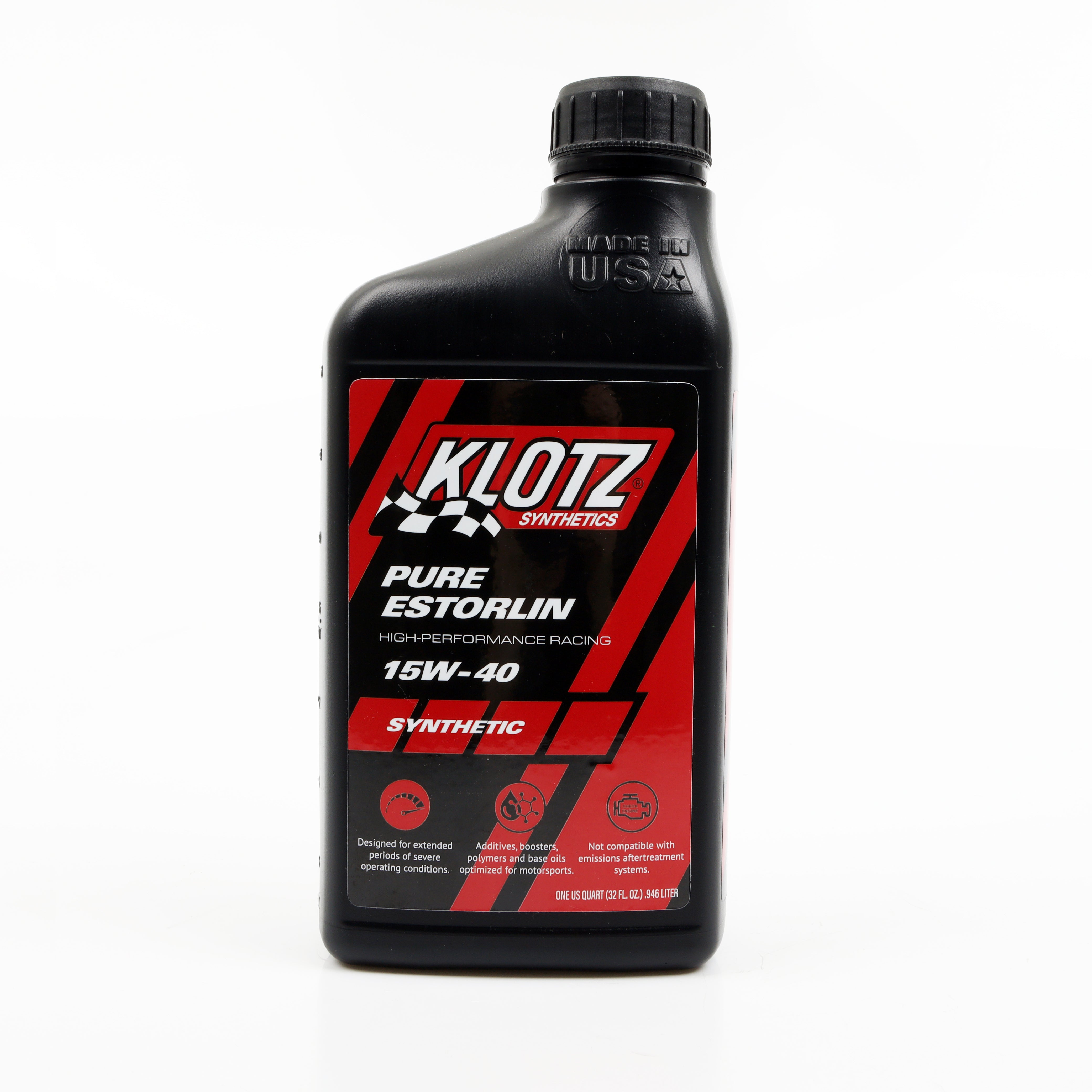 KLOTZ SYNTHETIC LUBRICANTS Pure Estorlin Synthetic Oil 15w40 1 Quart