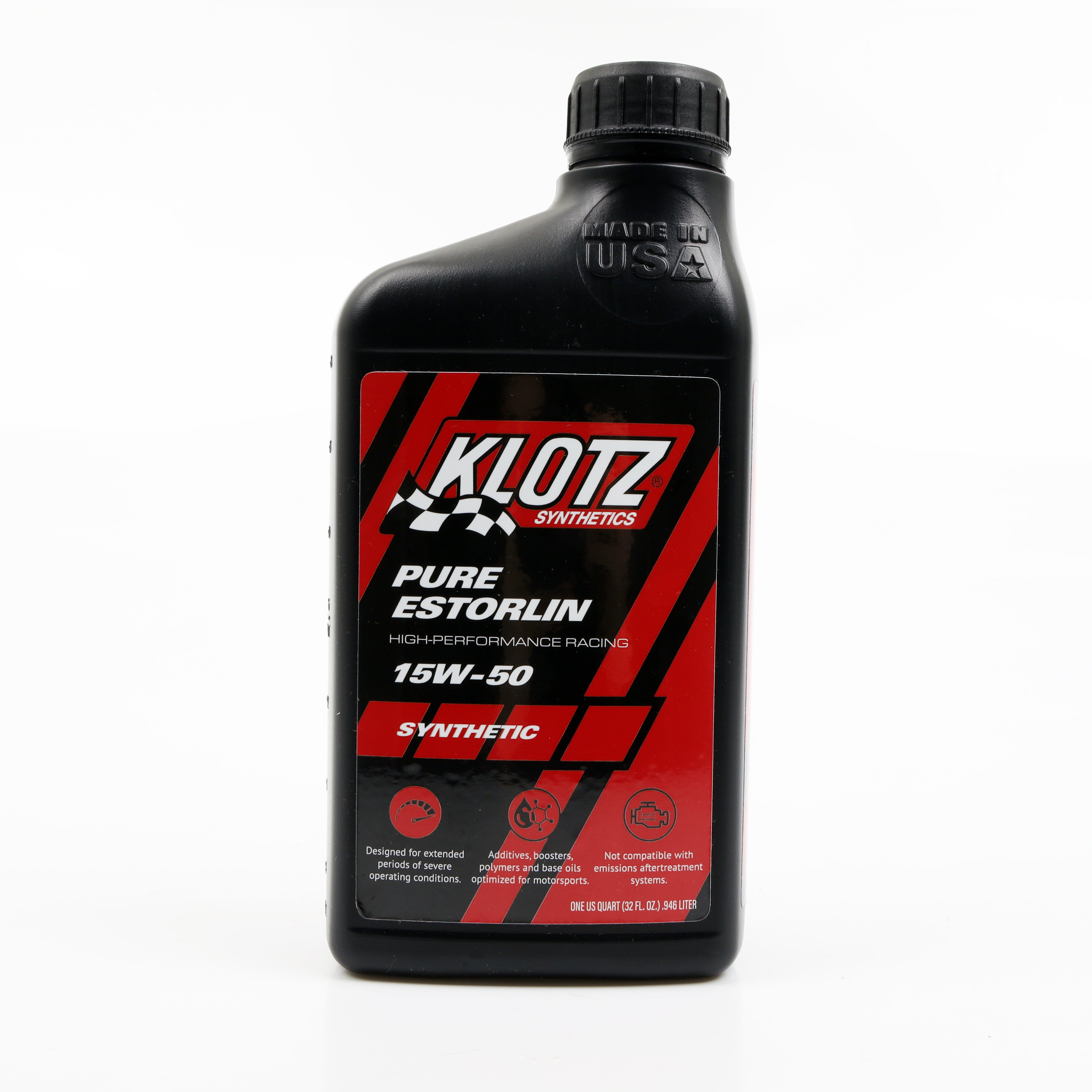 KLOTZ SYNTHETIC LUBRICANTS Pure Estorlin Synthetic Oil 15w50 1 Quart