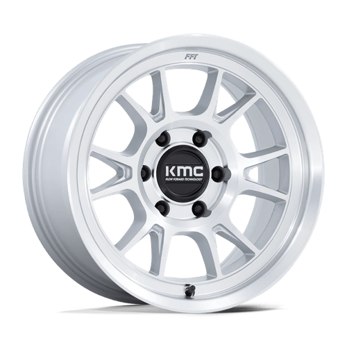 KMC KM729 RANGE Gloss Silver With Machined Face