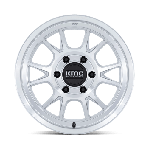 KMC KM729 RANGE Gloss Silver With Machined Face
