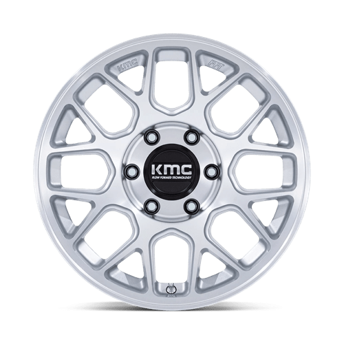 KMC KM730 HATCHET Gloss Silver W/ Machined Face
