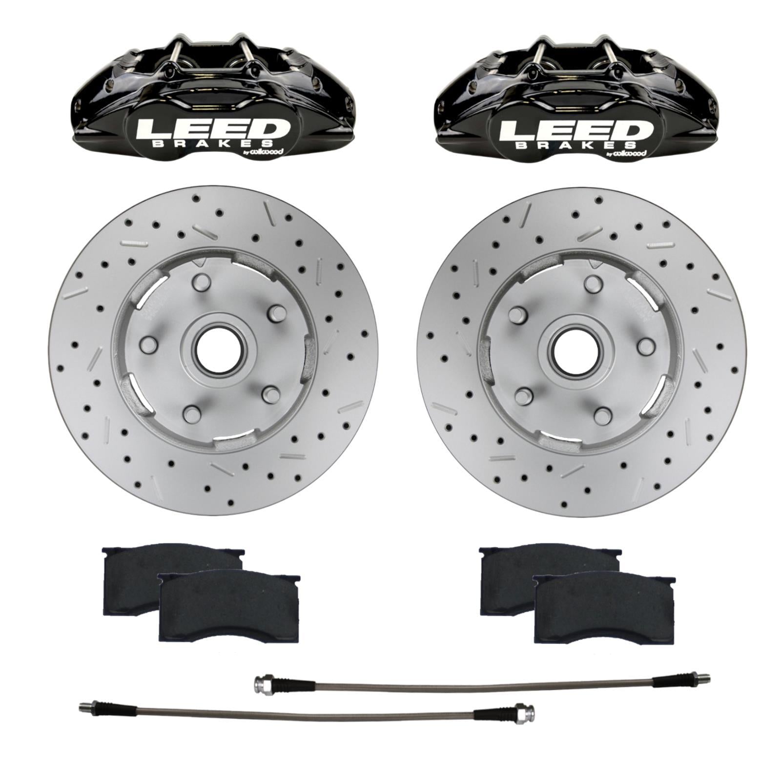 LEED BRAKES 64-67 Mustang Brake Caliper/Pad/Rotor Kit