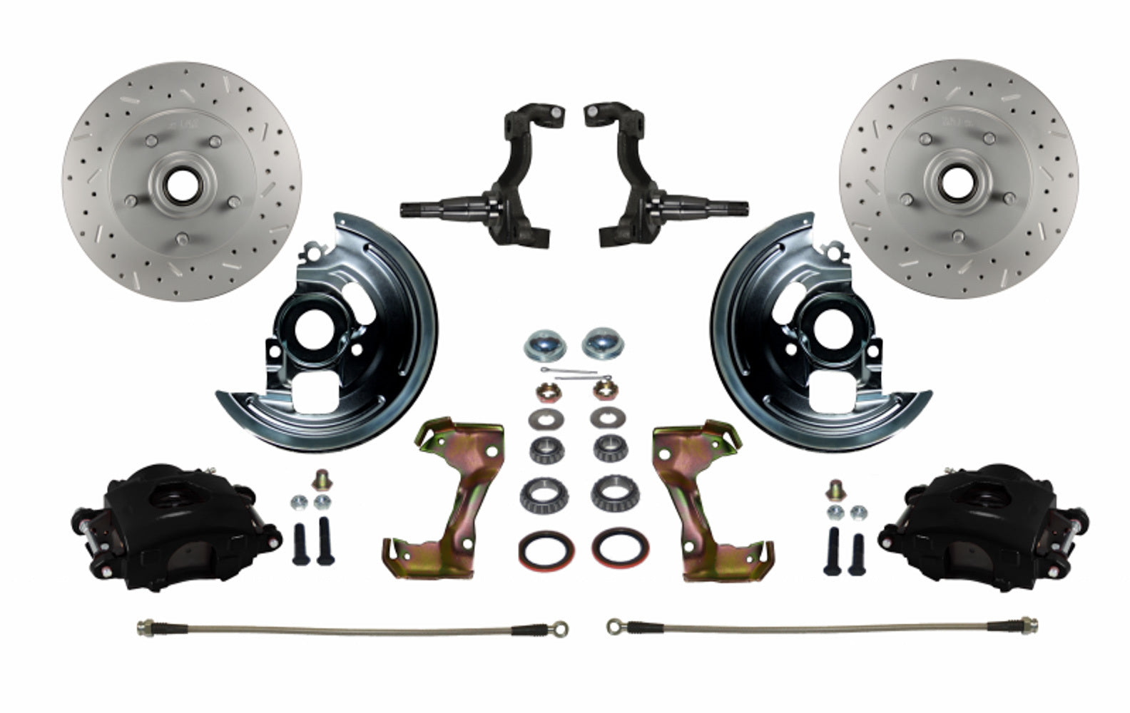 LEED BRAKES A  F & X-body Spindle Mo unt Kit Cross Drilled an