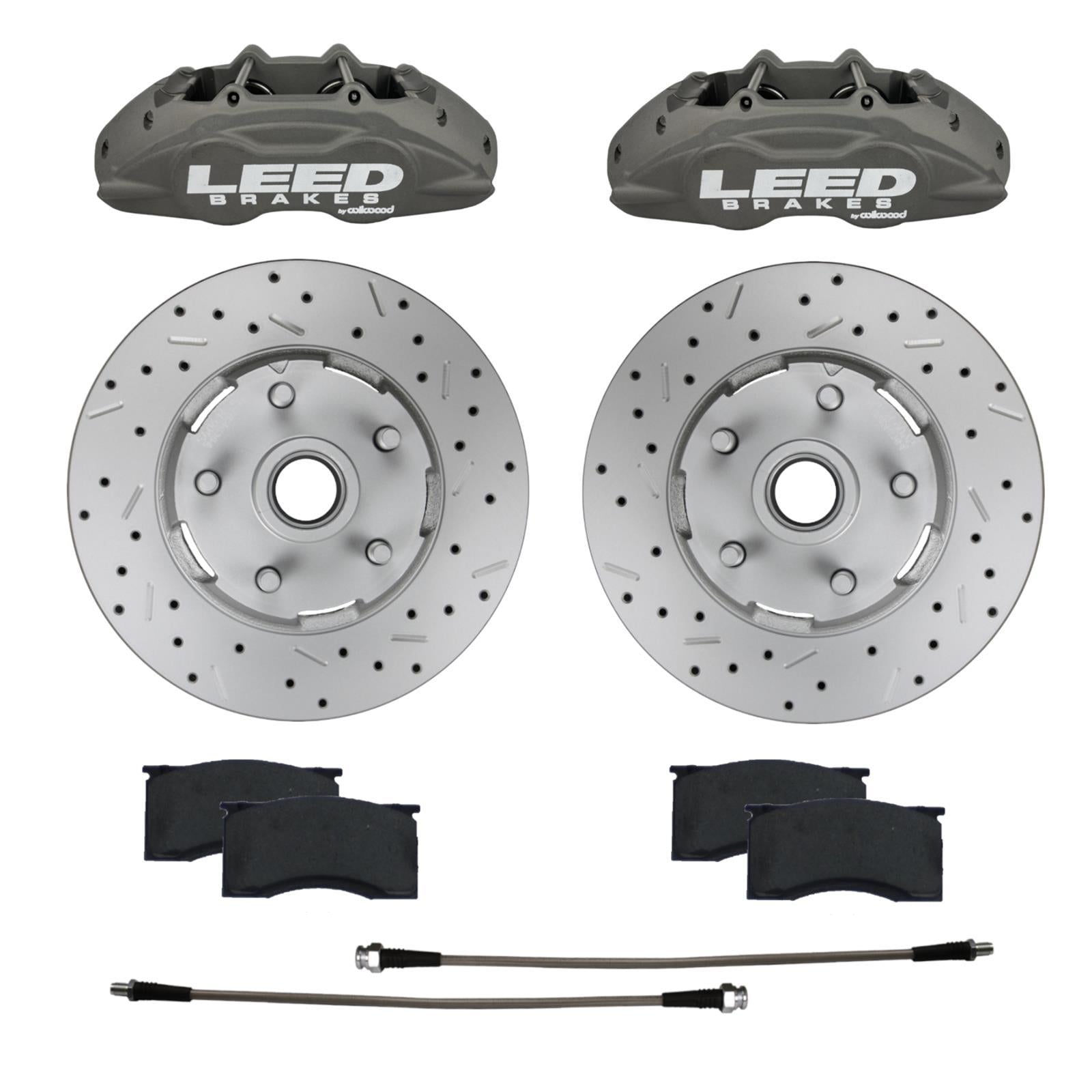 LEED BRAKES 64 - 67 Mustang Brake Caliper/Pad/Rotor Kit