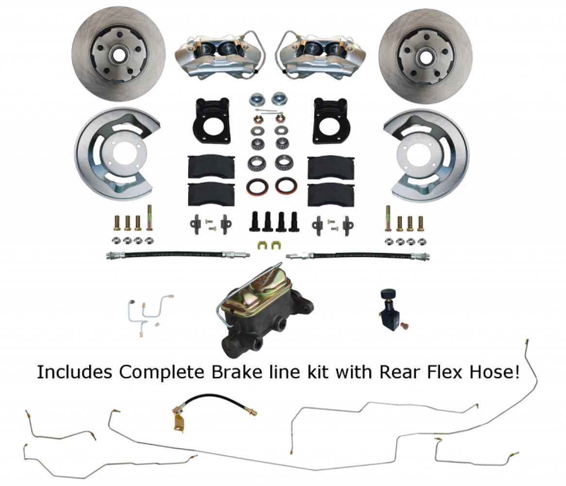 LEED BRAKES Mustang 1965-66 Manual C onversion Kit with Compl