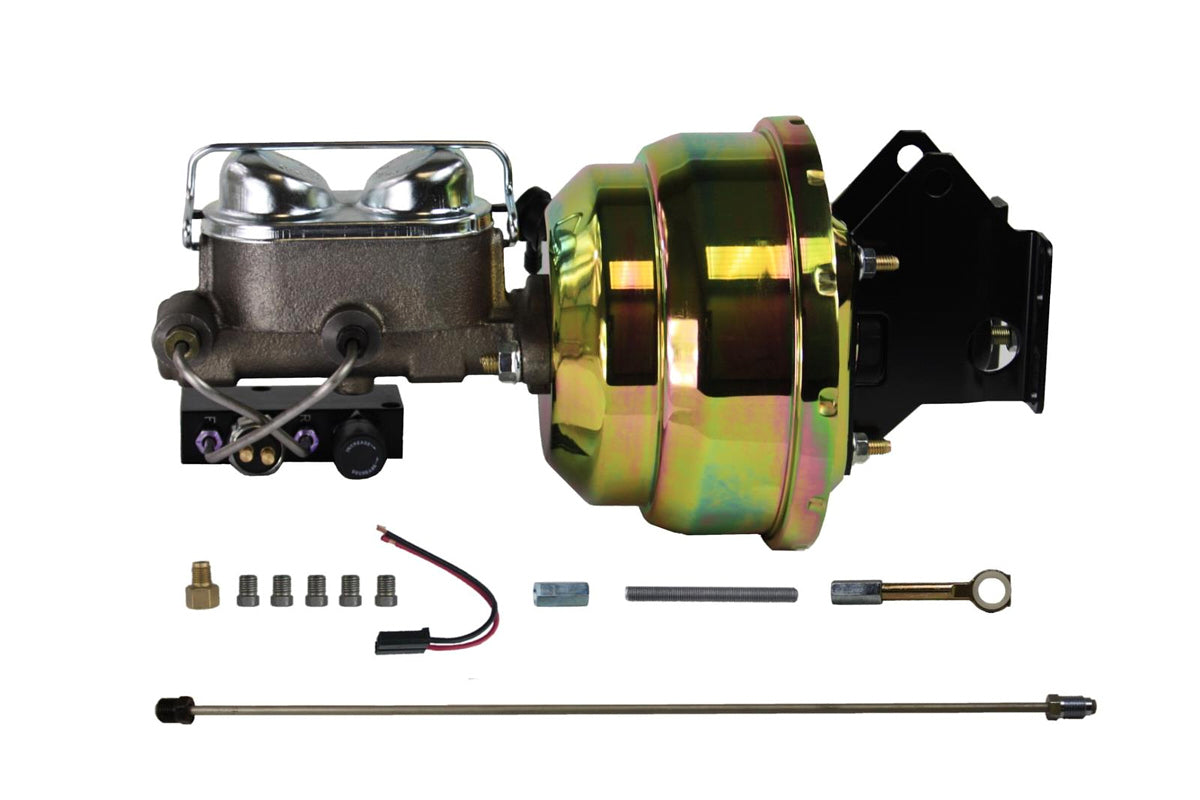 LEED BRAKES Hydraulic Kit Power Drum Brakes 8in Dual Booster