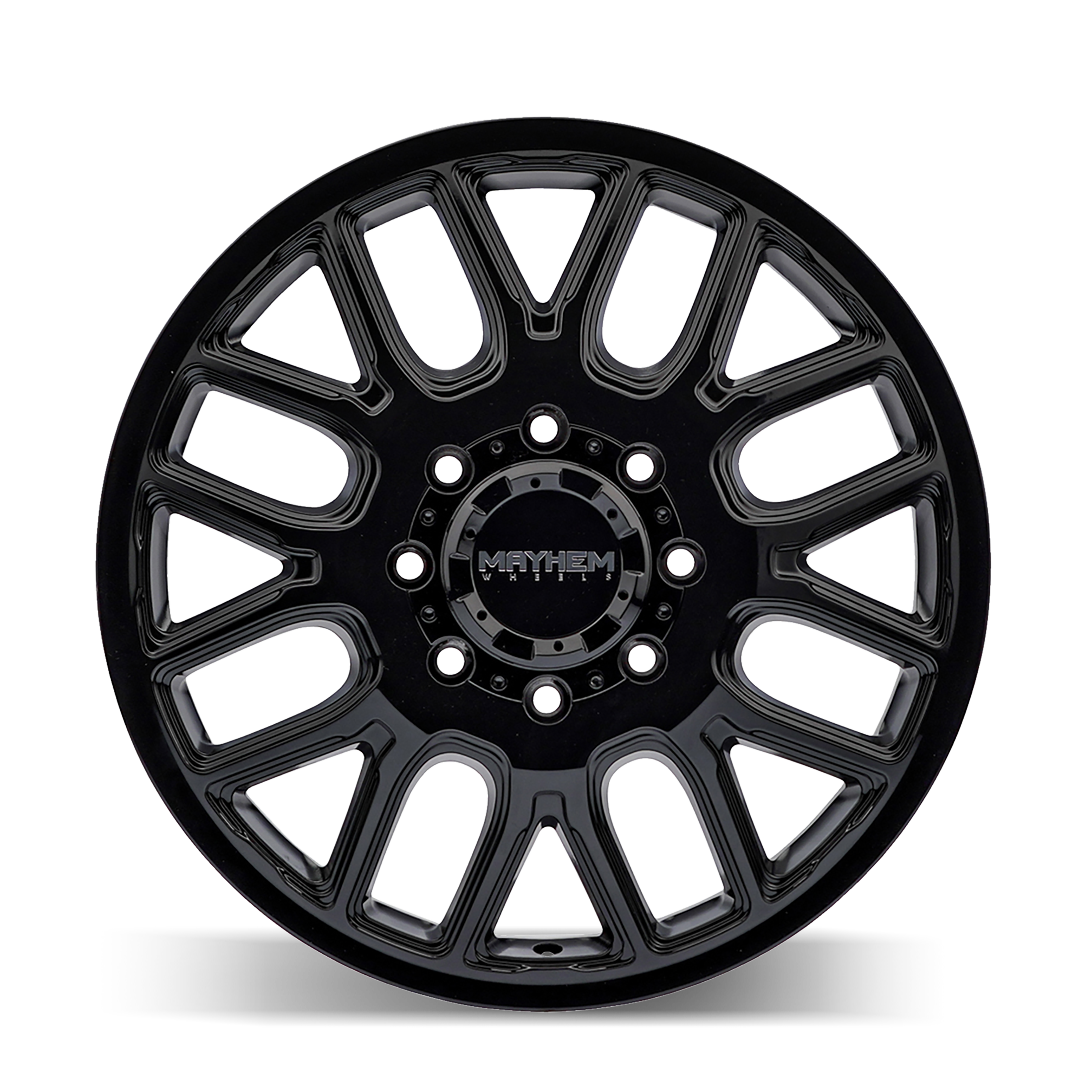 MAYHEM COGENT DUALLY (8107D) GLOSS BLACK MILLED FRONT