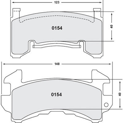 PFC BRAKES Brake Pads Metric GM