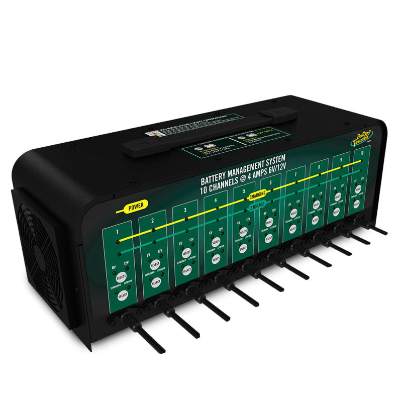 BATTERY TENDER 10-Bank 6V/12V, 4A Selectable Battery Charger