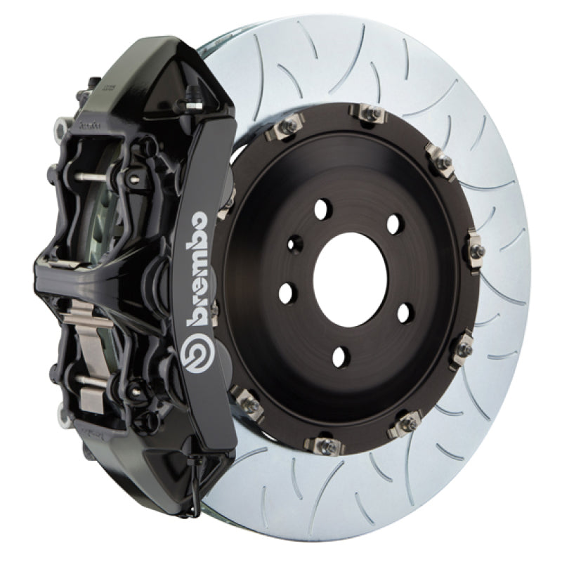 BREMBO 03-09 Range Rover Front GT BBK 6 Piston Cast 405x34 2pc Rotor Slotted Type-3-Black