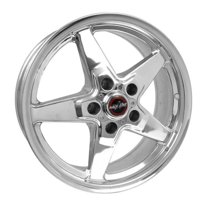 RACE STAR 92 Drag Star 17x7.00 5x4.75bc 4.25bs Direct Drill Polished Wheel