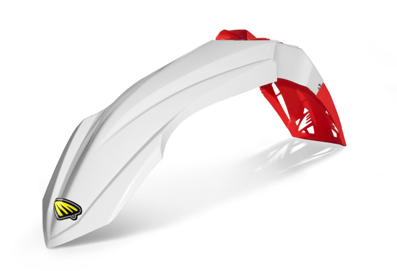 CYCRA 15-21 Yamaha YZ125 CYCRAlite Front Fender - White w/ Red Vent