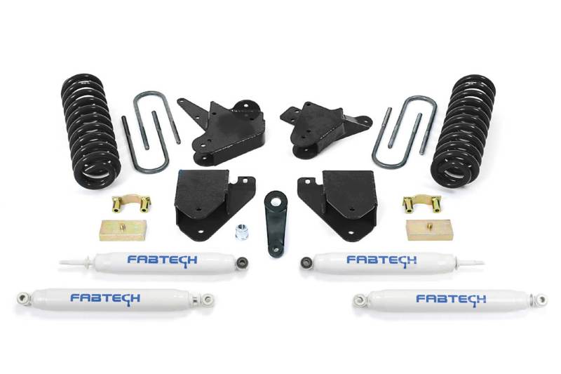 FABTECH 08-10 Ford F250 2WD V10 & Diesel 6in Basic Sys w/Perf Shks