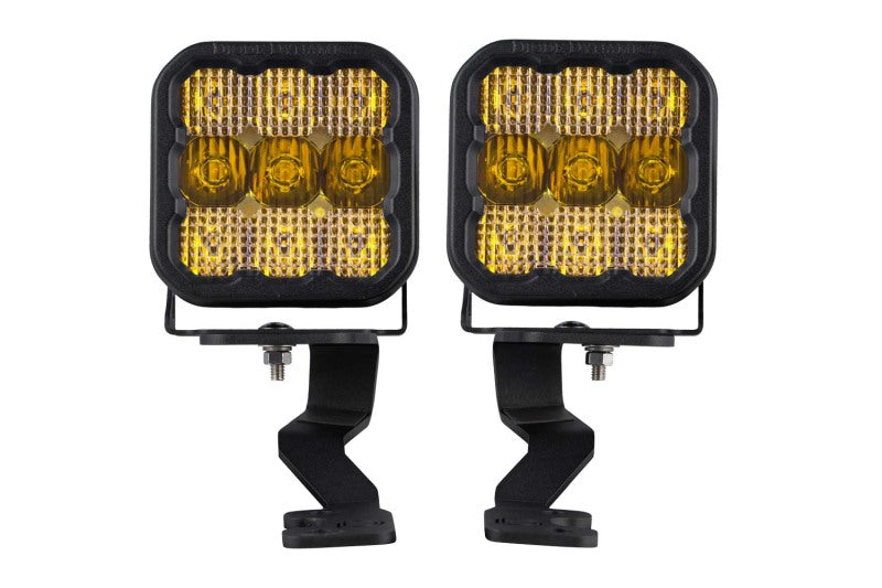 DIODE DYNAMICS 2022 Toyota Tundra SS5 Pro Stage Series Ditch Light Kit - Yellow Combo