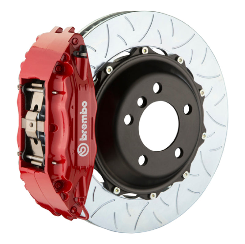 BREMBO 05-10 Jetta GLI Fr GT BBK 4Pis Cast 2pc 355x32 2pc Rotor Slotted Type3-Red