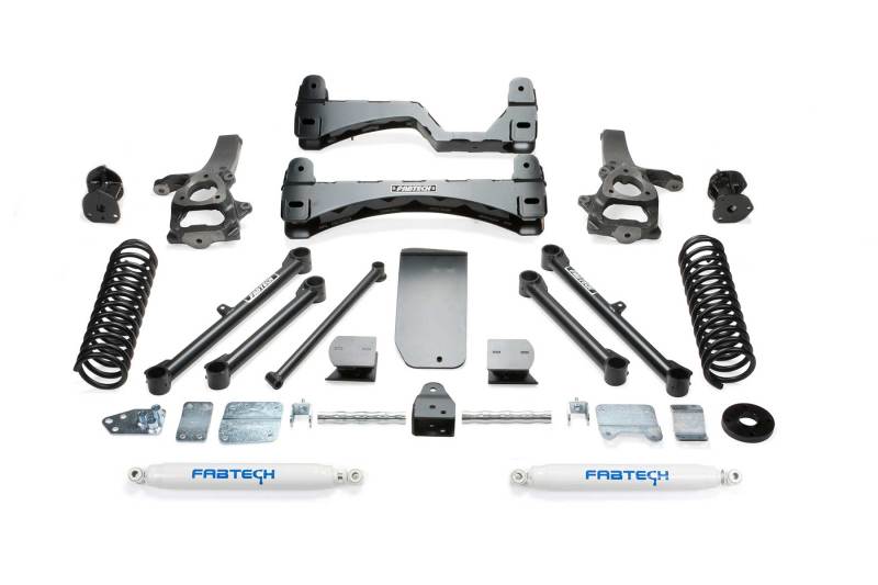 FABTECH 13-18 Ram 1500 4WD 6in Basic Sys w/Perf Shks